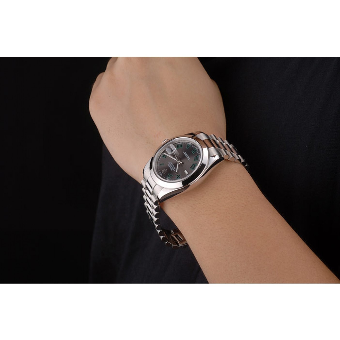 MiroTime Rolex DateJust Grey Dial Stainless Steel Strap 41982