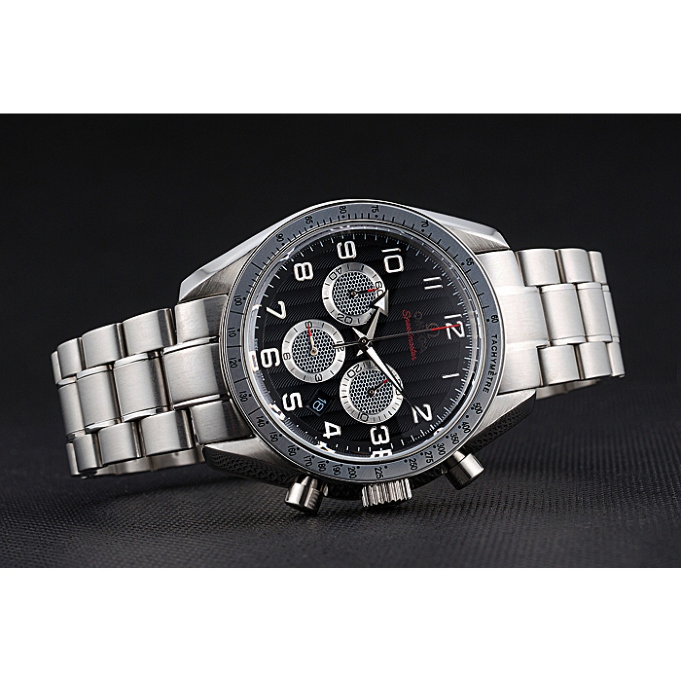 MiroTime Omega Speedmaster Limited Edition 1957 Black Dial Stainless Steel Bracelet 622523