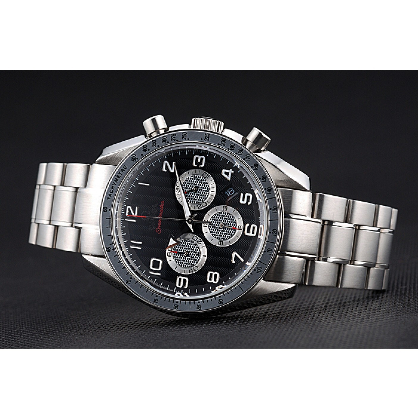 MiroTime Omega Speedmaster Limited Edition 1957 Black Dial Stainless Steel Bracelet 622523
