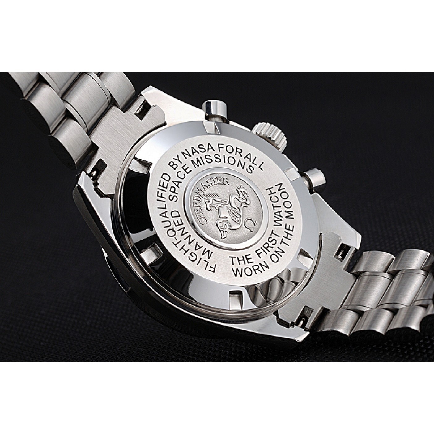 MiroTime Omega Speedmaster Limited Edition 1957 Black Dial Stainless Steel Bracelet 622523