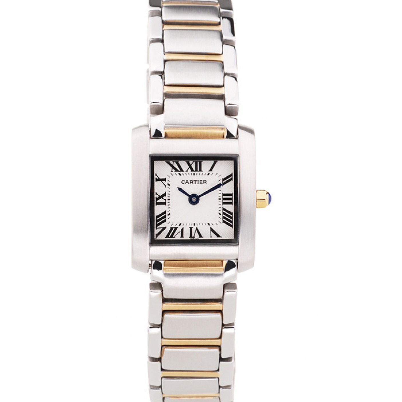 MiroTime Cartier Tank Francaise 22mm White Dial Stainless Steel Case Two Tone Bracelet