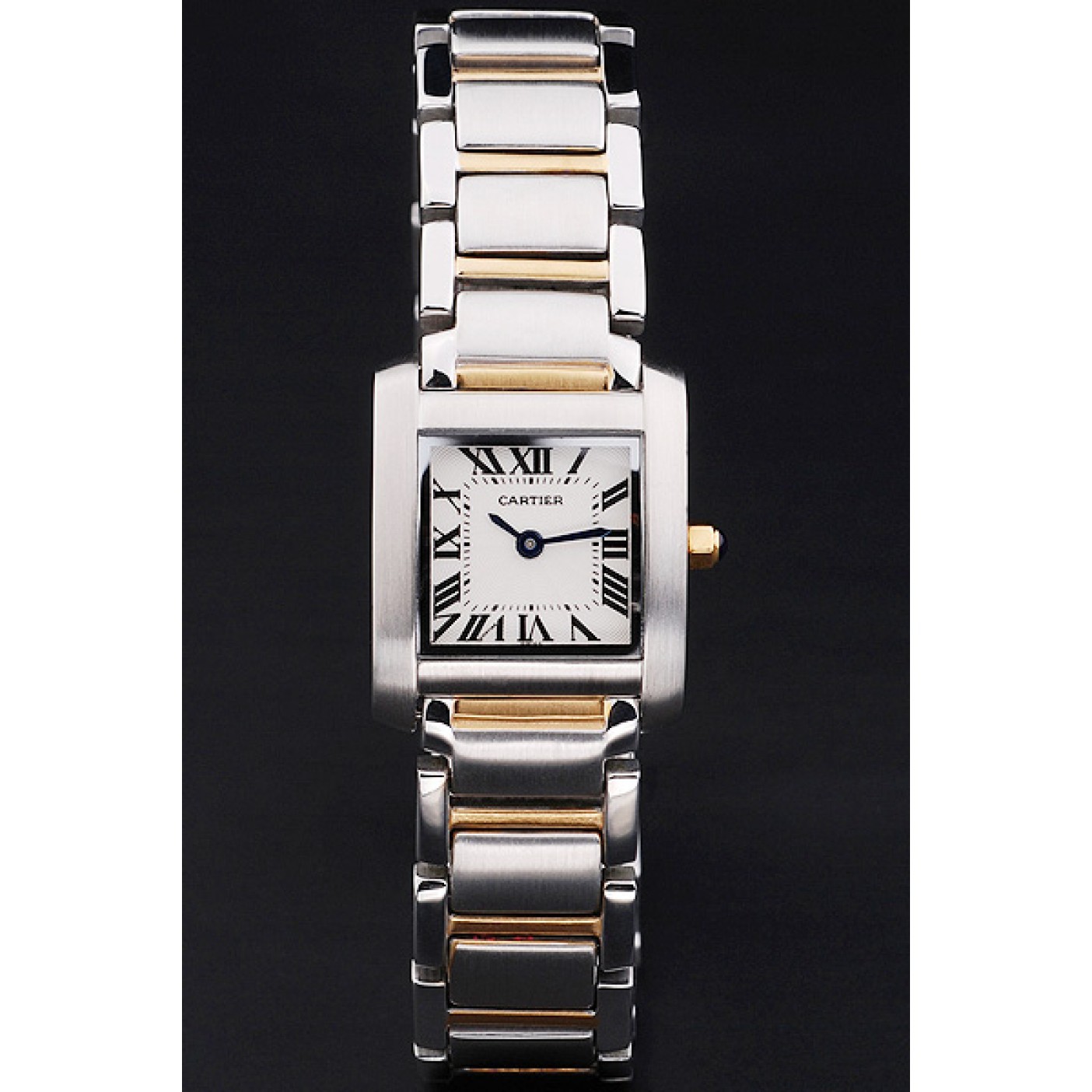 MiroTime Cartier Tank Francaise 22mm White Dial Stainless Steel Case Two Tone Bracelet