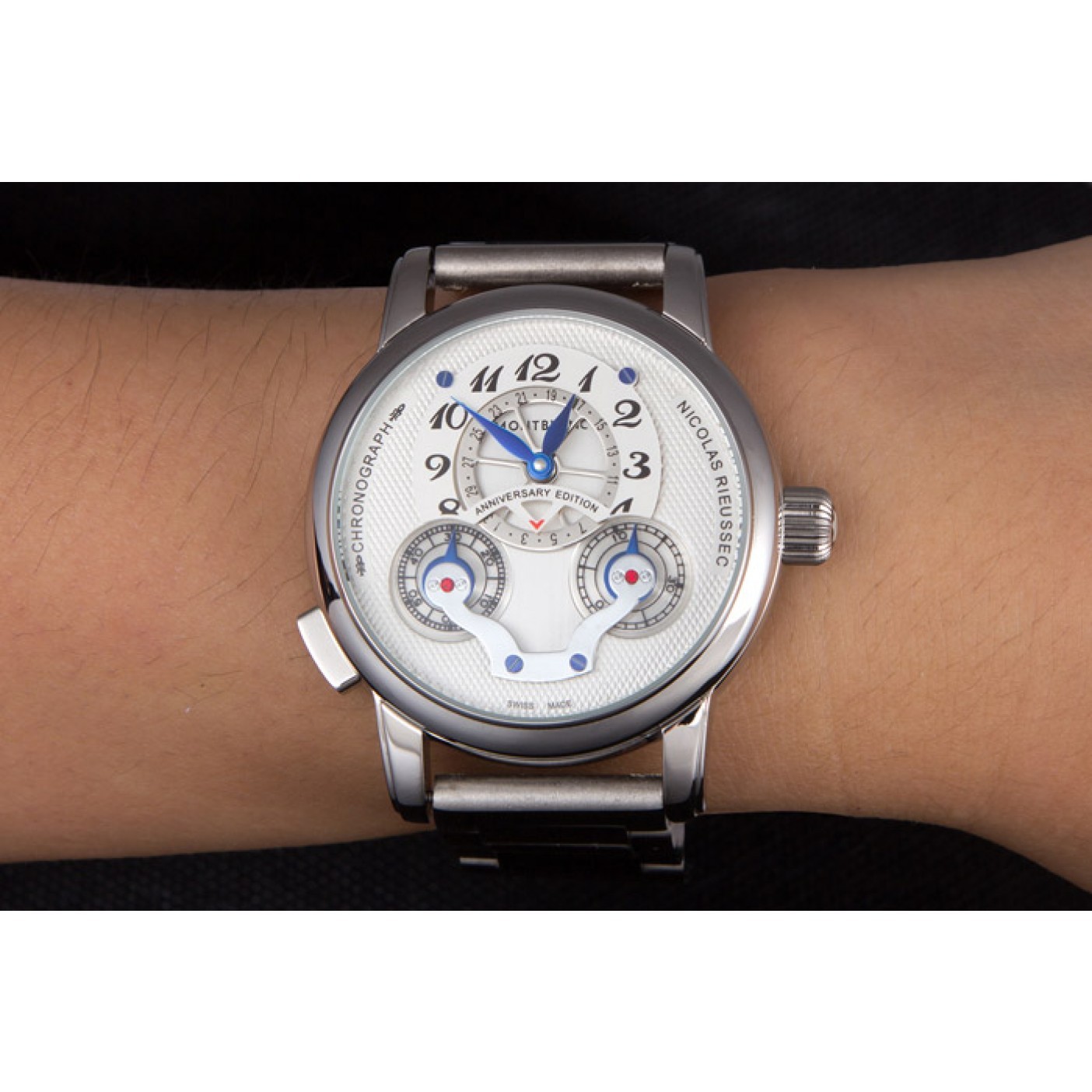 MiroTime Montblanc Nicolas Rieussec Anniversary Edition Stainless Steel Bracelet 621629