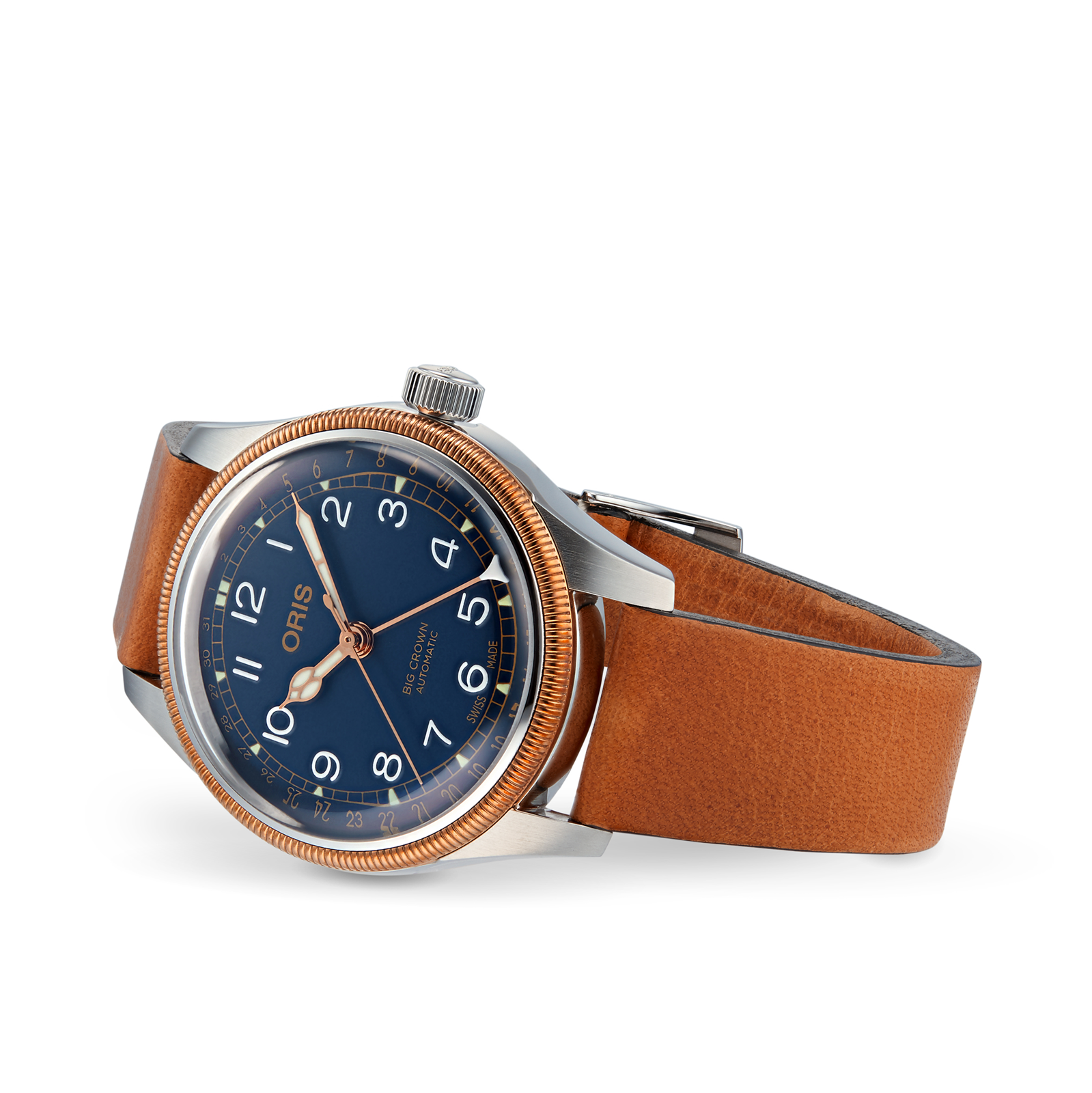 MiroTime Swiss Oris Big Crown 36mm Mens Watch 01 754 7749 4365-07 5 17 66G