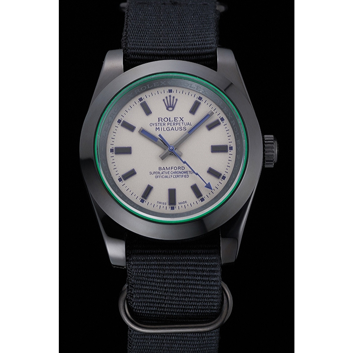 MiroTime Rolex Milgauss Bamford Black Nylon Strap 622000