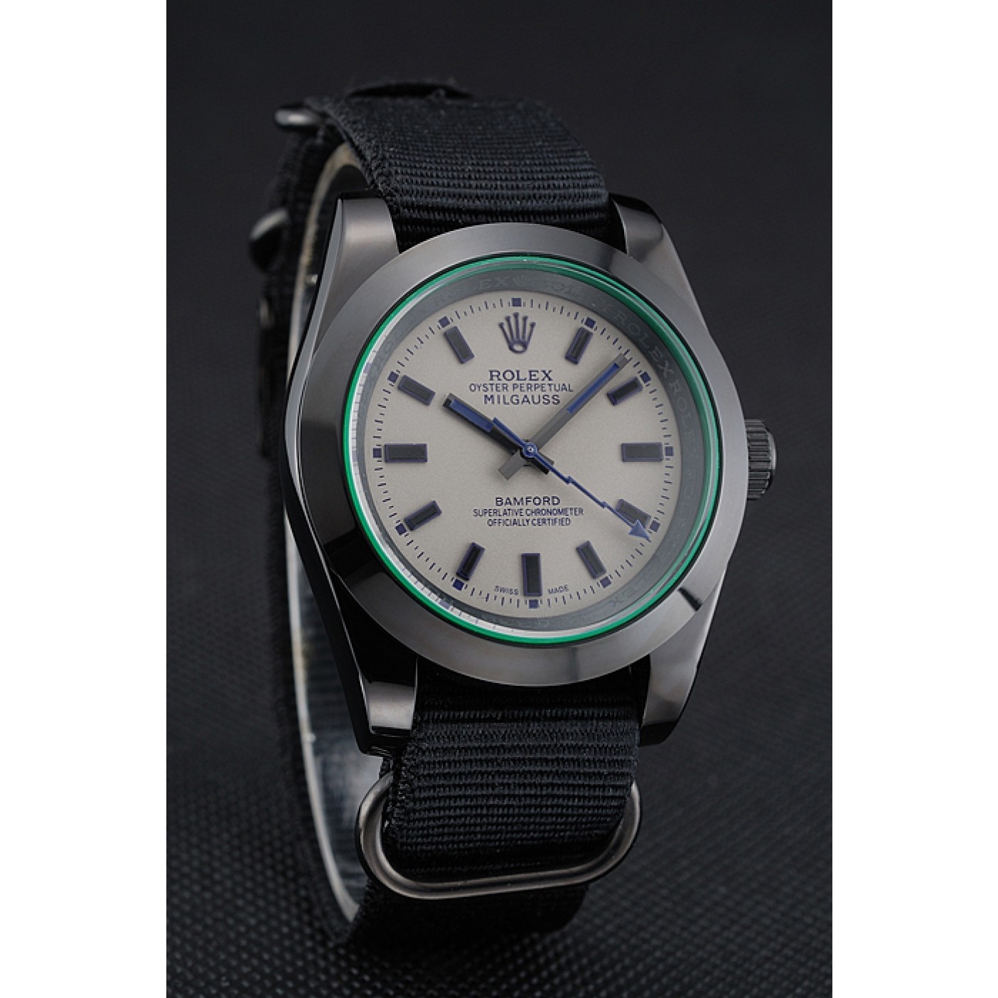 MiroTime Rolex Milgauss Bamford Black Nylon Strap 622000