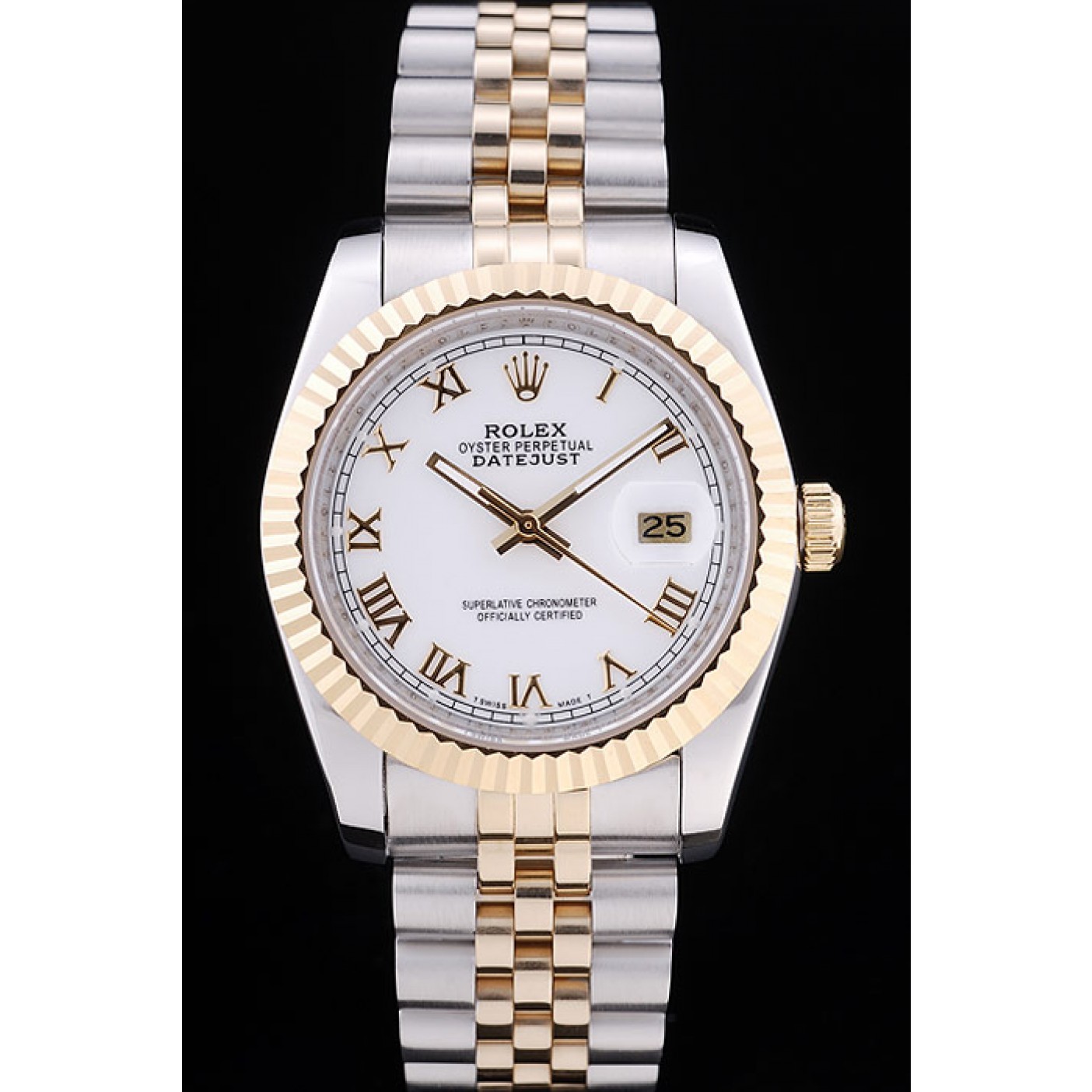 MiroTime Rolex Datejust White Dial Ribbed Bezel 7451