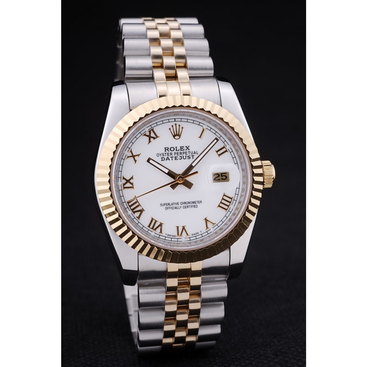 MiroTime Rolex Datejust White Dial Ribbed Bezel 7451