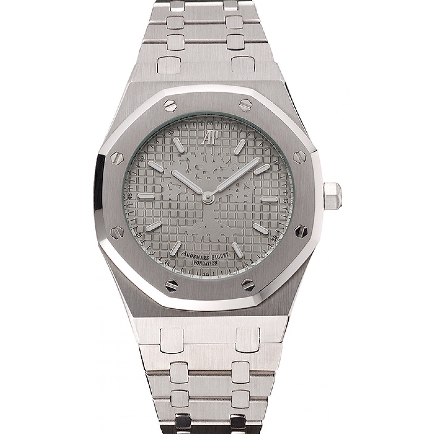 MiroTime Audemars Piguet Royal Oak Fondation Gray Dial Stainless Steel Case And Bracelet
