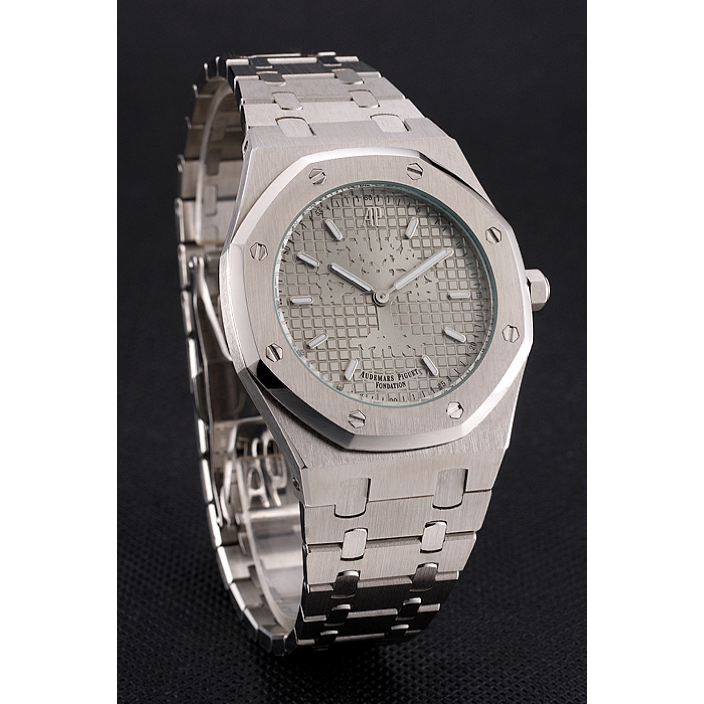 MiroTime Audemars Piguet Royal Oak Fondation Gray Dial Stainless Steel Case And Bracelet
