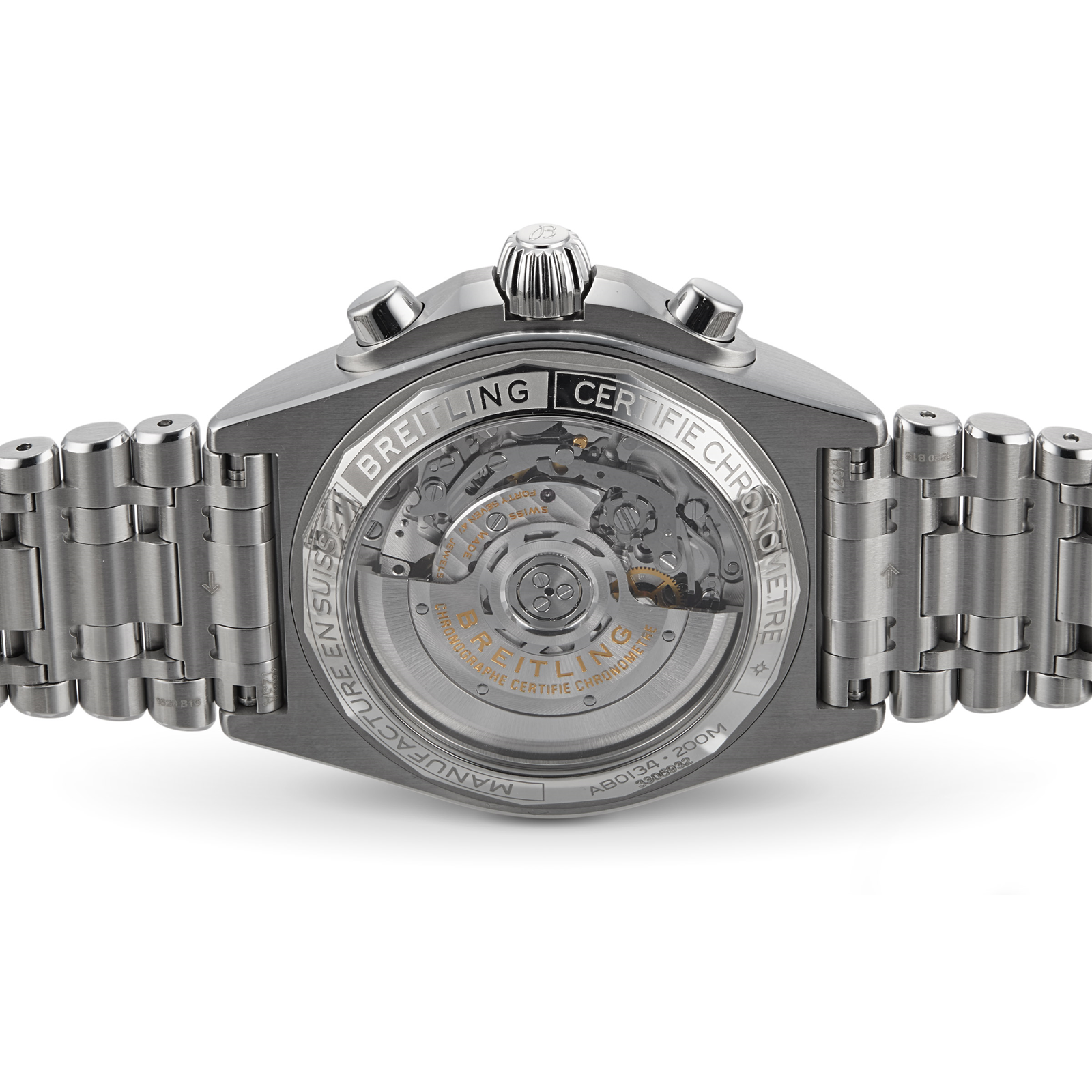 MiroTime Swiss Breitling Chronomat 42mm Mens Watch AB0134101B1A1