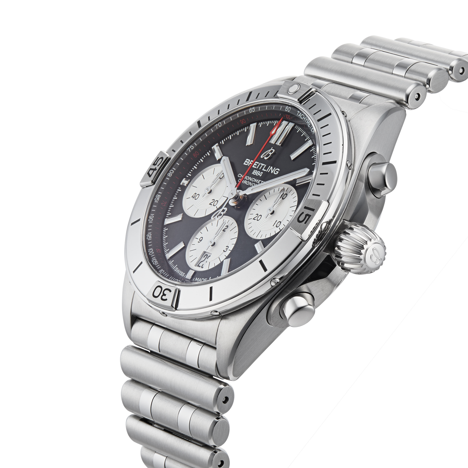 MiroTime Swiss Breitling Chronomat 42mm Mens Watch AB0134101B1A1