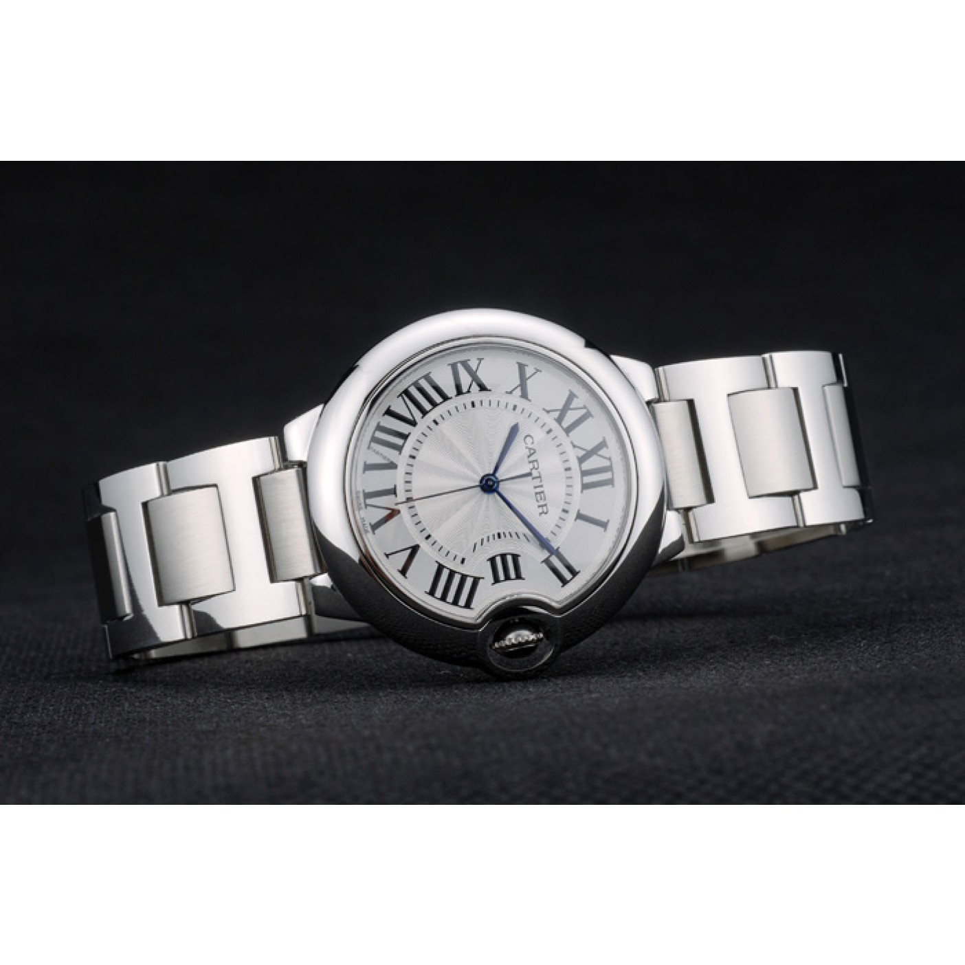 MiroTime Cartier Ballon Bleu 38mm White Dial Stainless Steel Case Two Tone Silver Bracelet