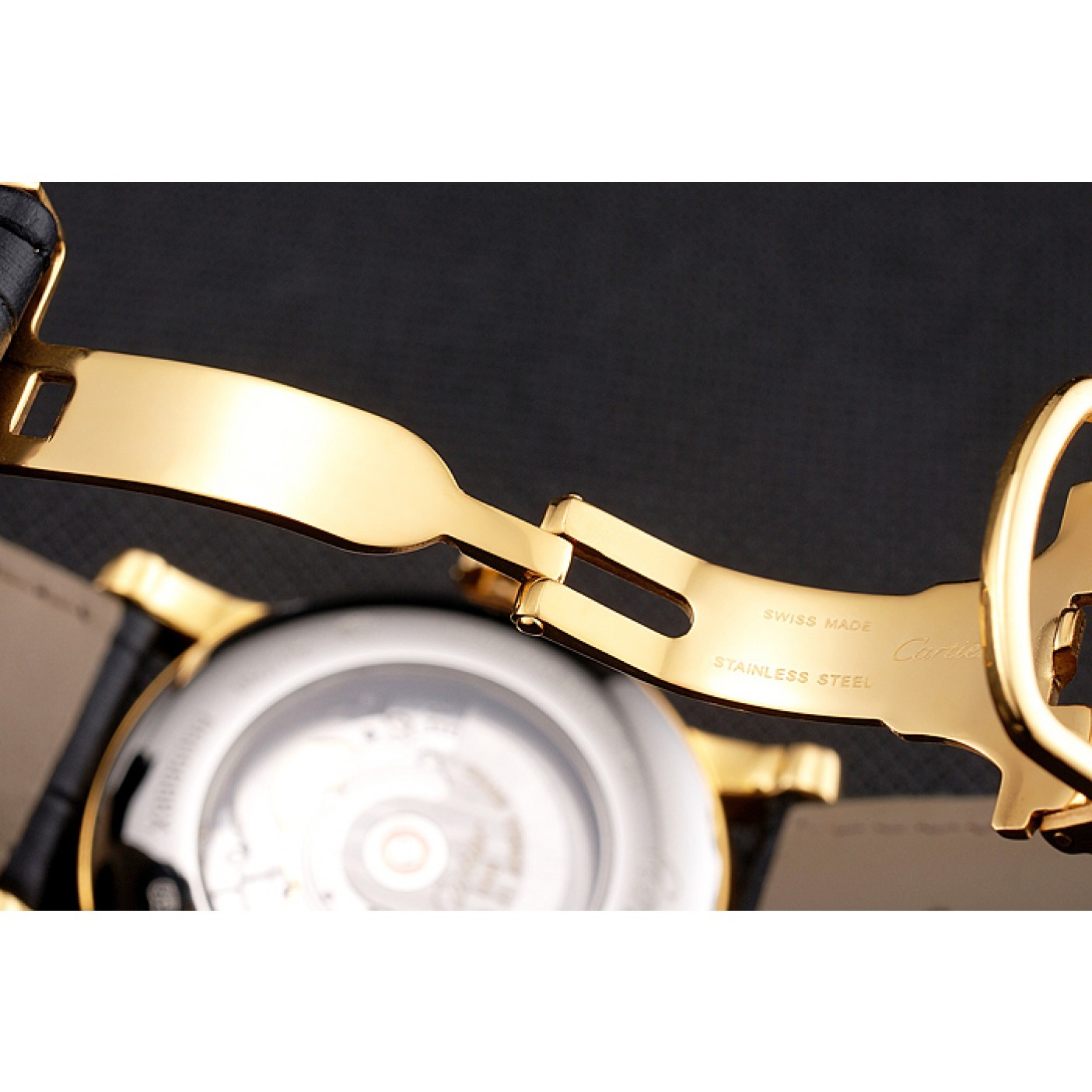 MiroTime Swiss Cartier Ballon Bleu GMT Silver Dial Rose Gold Case And Bracelet