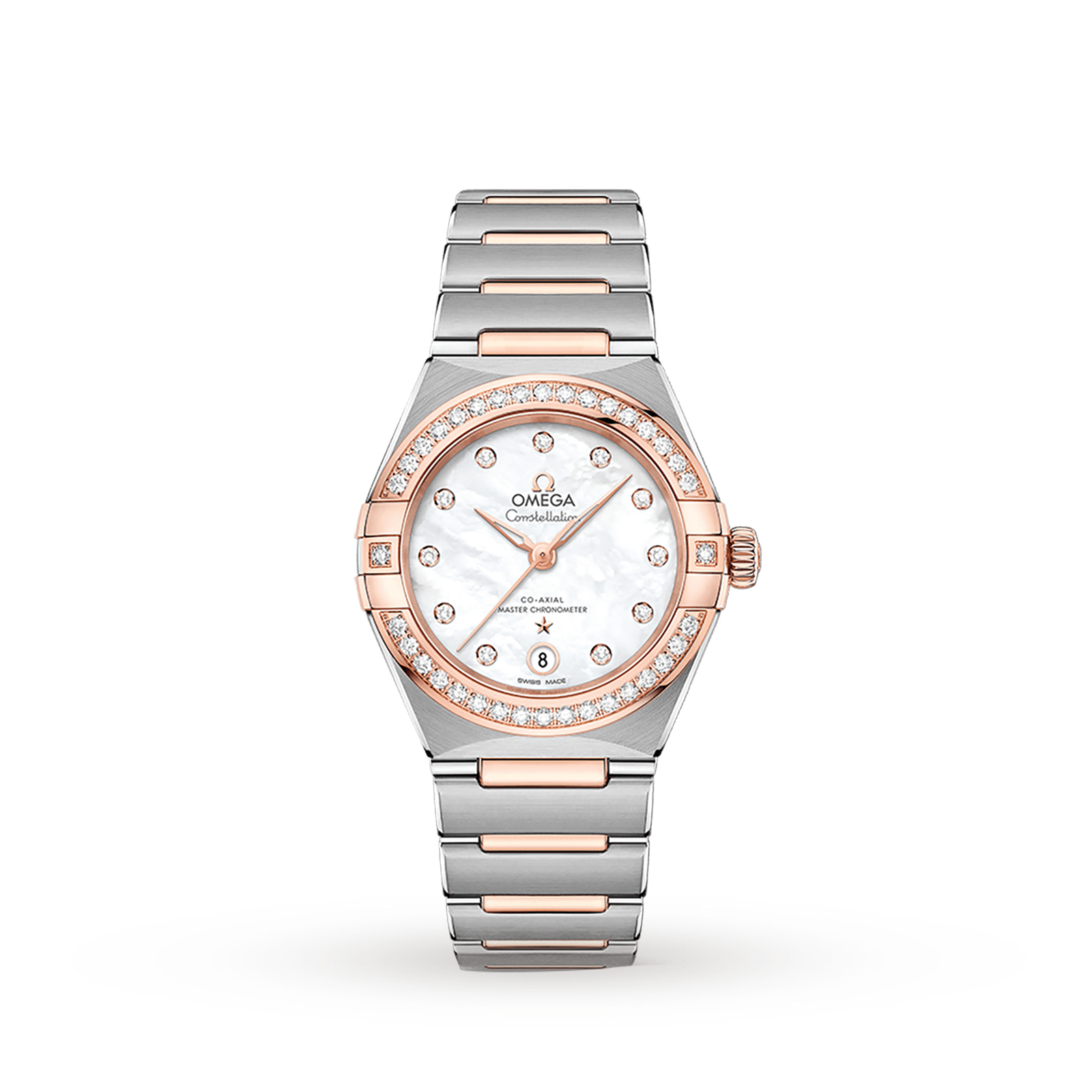 MiroTime Swiss Omega Constellation Manhattan Co-Axial 29mm Ladies Watch O13125292055001