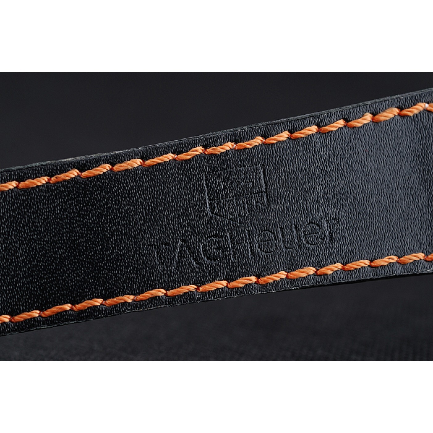 MiroTime Tag Heuer Monaco Mikrograph Black Leather Strap Black Dial 7923