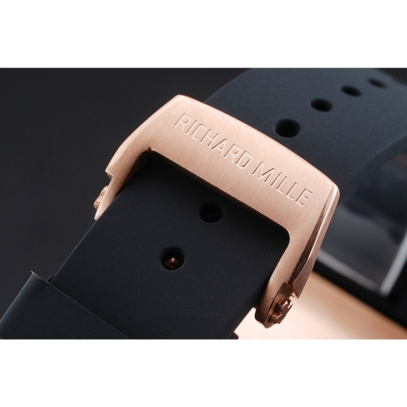 MiroTime Richard Mille RM 35-01 Rafael Nadal Gold Case Black Rubber Bracelet 1454197