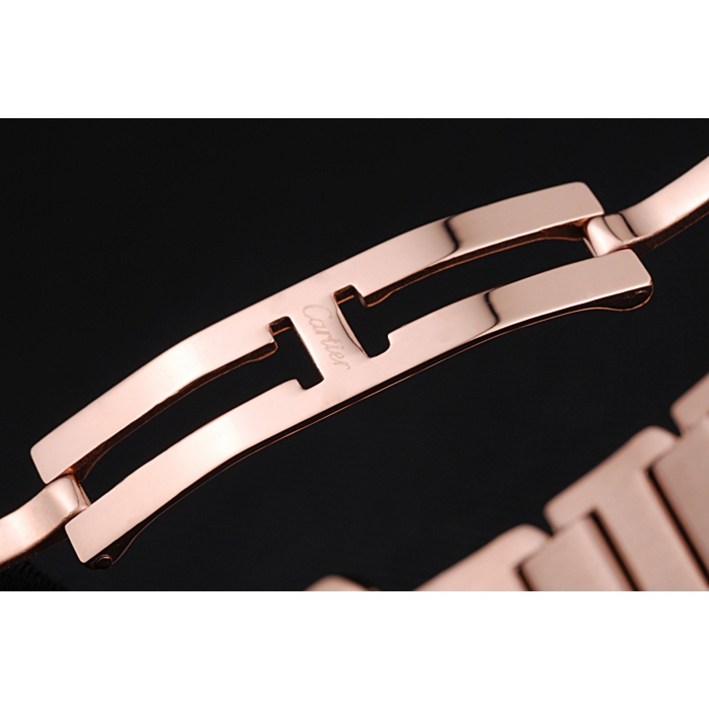 MiroTime Cartier Tank Anglaise 30mm White Dial Rose Gold Case And Bracelet