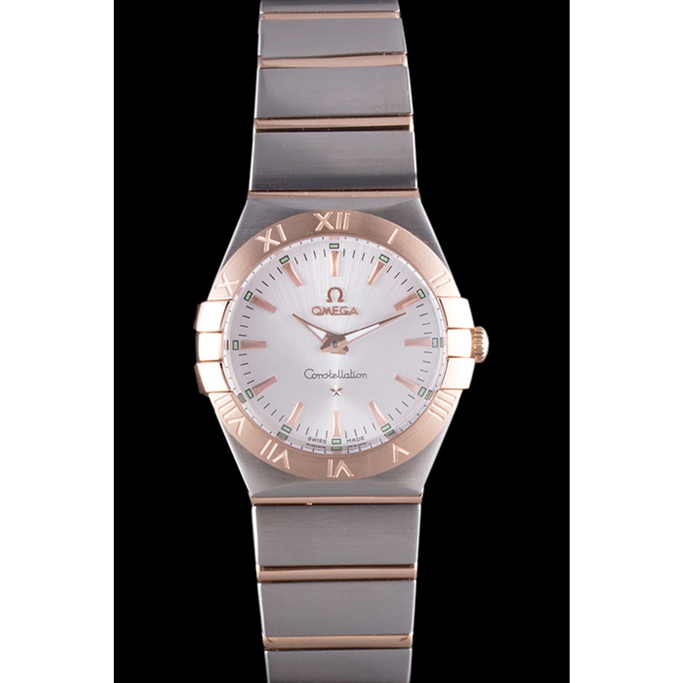MiroTime Omega Constellation Rose Gold Bezel Two Tone Band som101 621481