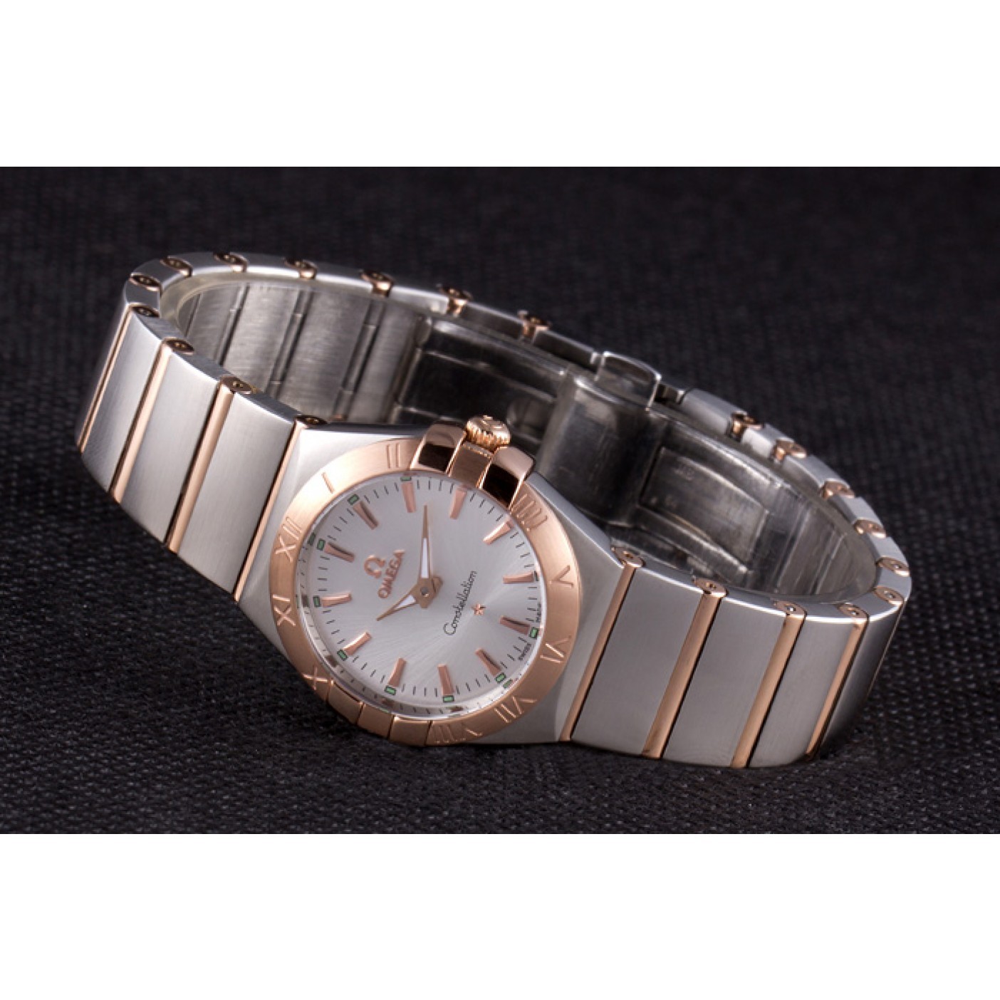 MiroTime Omega Constellation Rose Gold Bezel Two Tone Band som101 621481