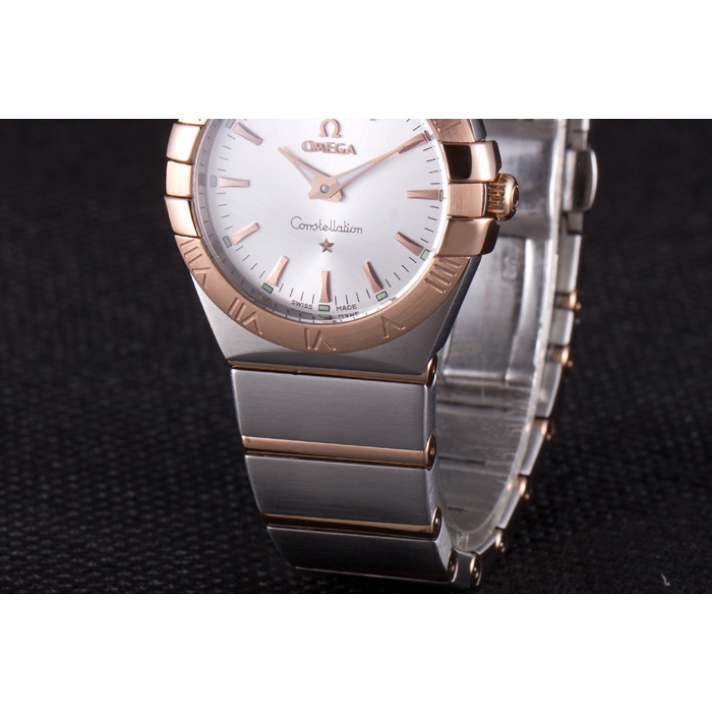 MiroTime Omega Constellation Rose Gold Bezel Two Tone Band som101 621481