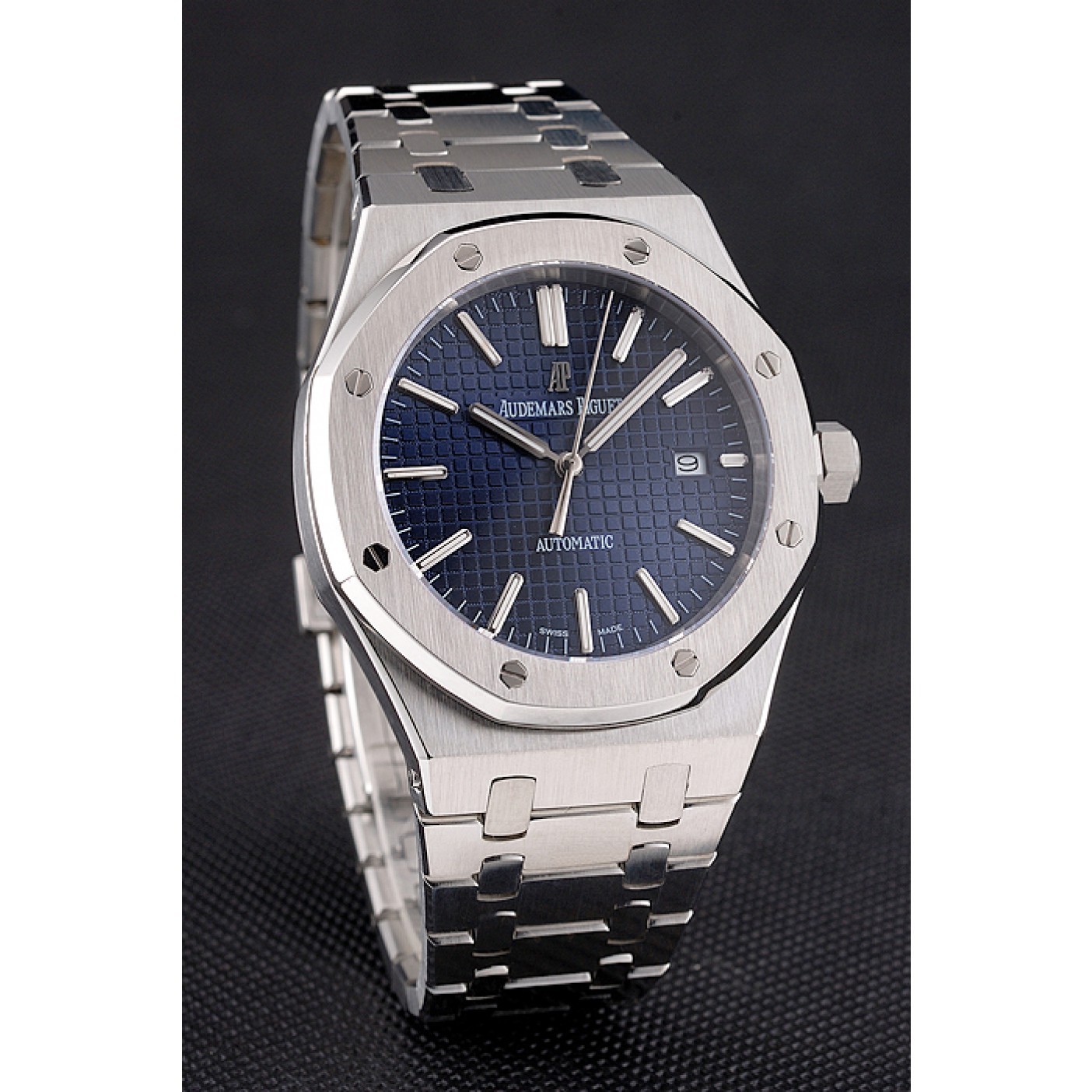 MiroTime Swiss Audemars Piguet Royal Oak Blue Dial Stainless Steel Case And Bracelet