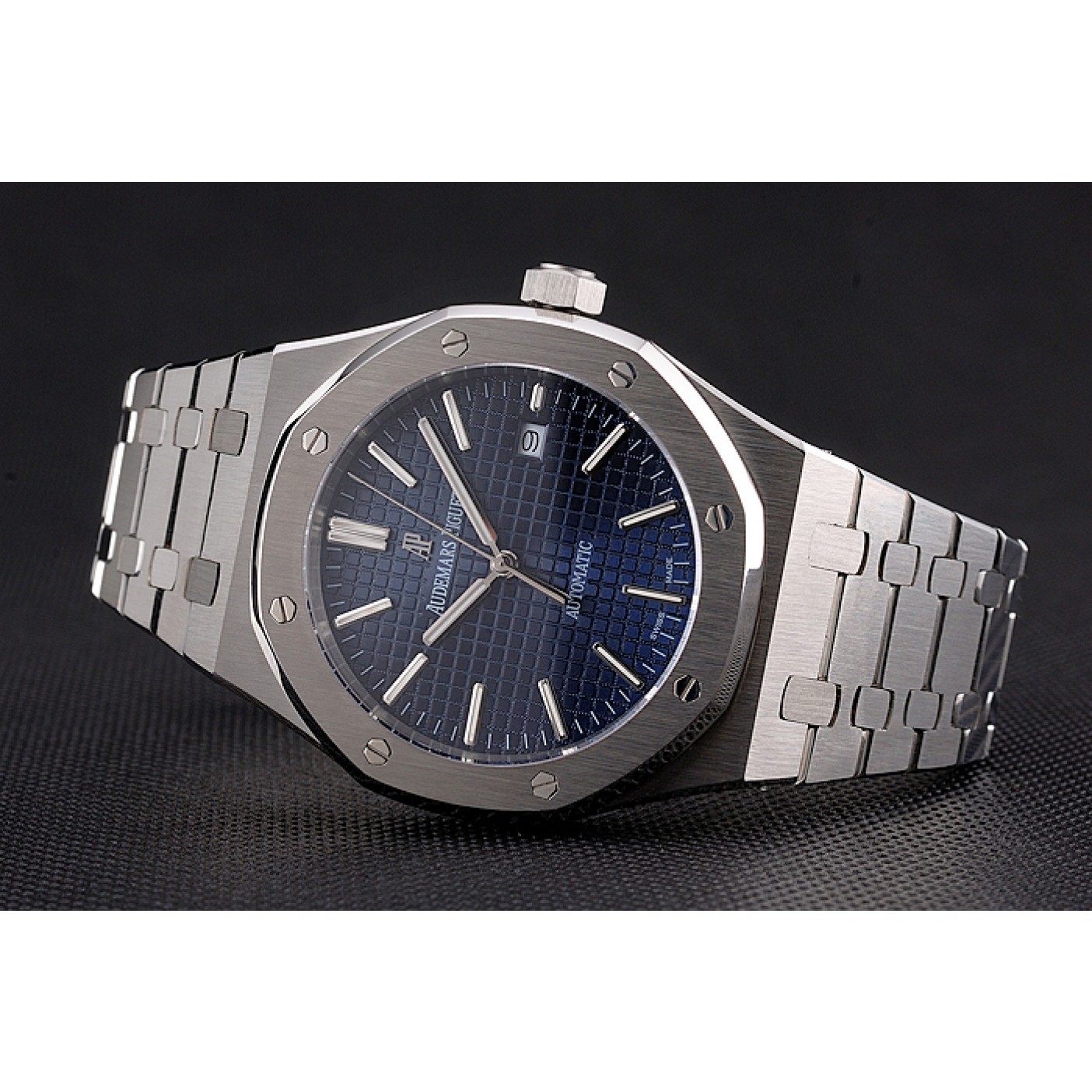 MiroTime Swiss Audemars Piguet Royal Oak Blue Dial Stainless Steel Case And Bracelet