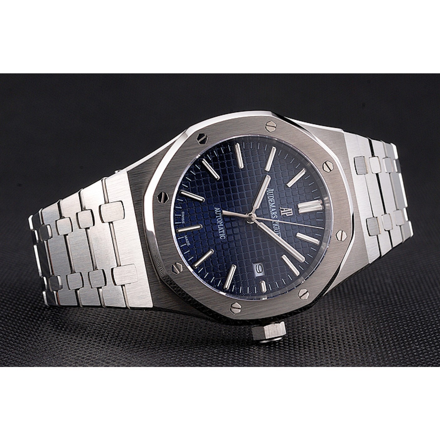 MiroTime Swiss Audemars Piguet Royal Oak Blue Dial Stainless Steel Case And Bracelet