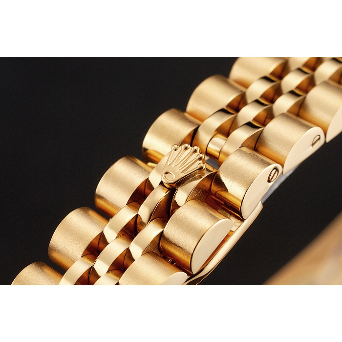 MiroTime Swiss Rolex Lady-Datejust Champagne Dial Diamond Bezel Gold Jubilee Bracelet 1454096