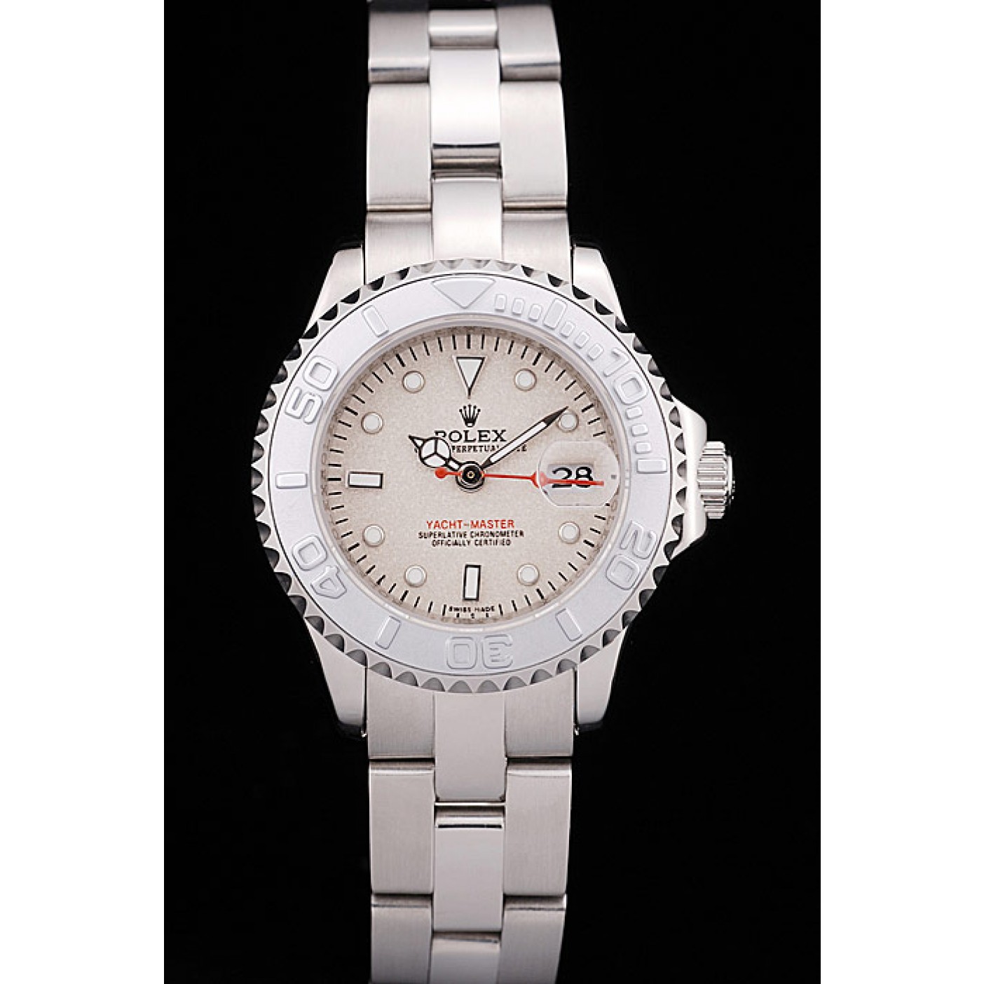 MiroTime Rolex Yacht Master Silver Bezel Beige Dial