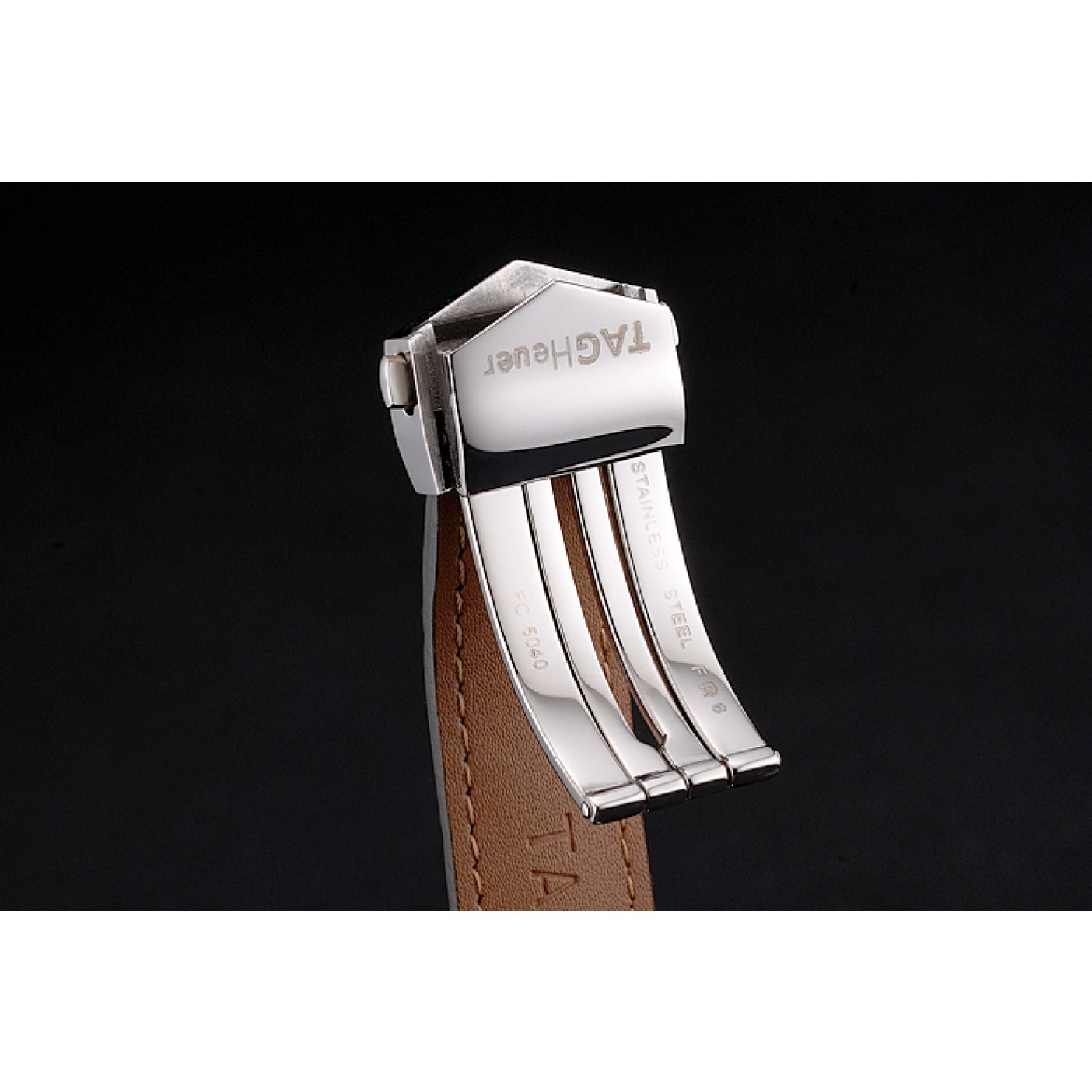 MiroTime Swiss Tag Heuer Carrera Calibre 5 Gray Dial Rose Gold Case Black Leather Strap