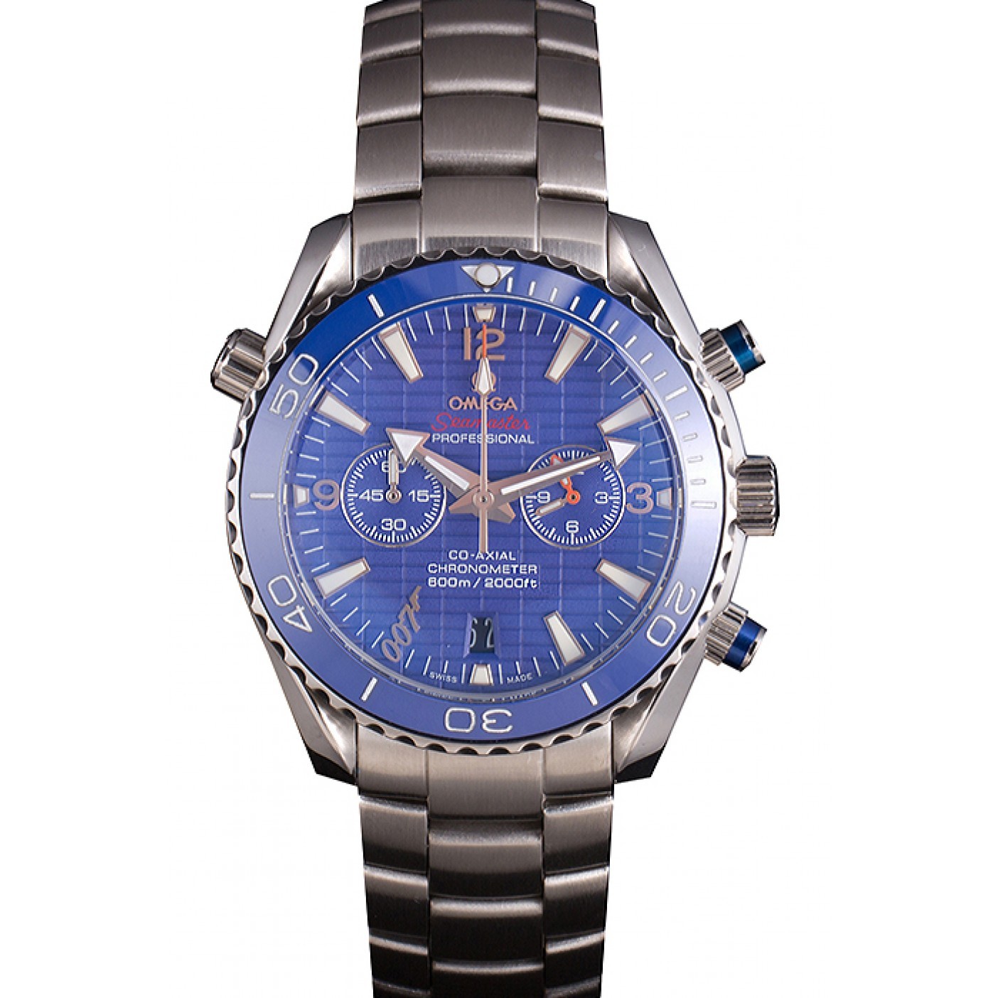 MiroTime Omega James Bond Skyfall Chronometer Watch with Blue Dial and Blue Bezel om226 621378