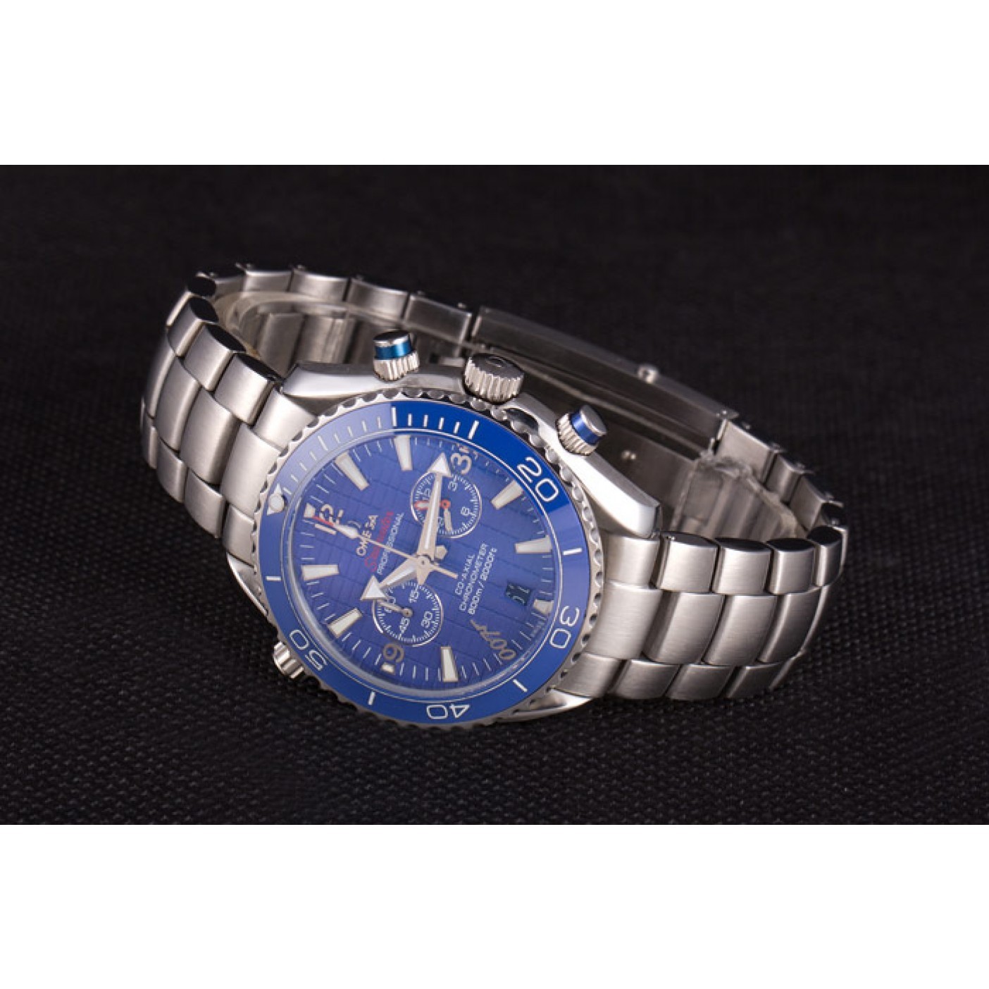 MiroTime Omega James Bond Skyfall Chronometer Watch with Blue Dial and Blue Bezel om226 621378