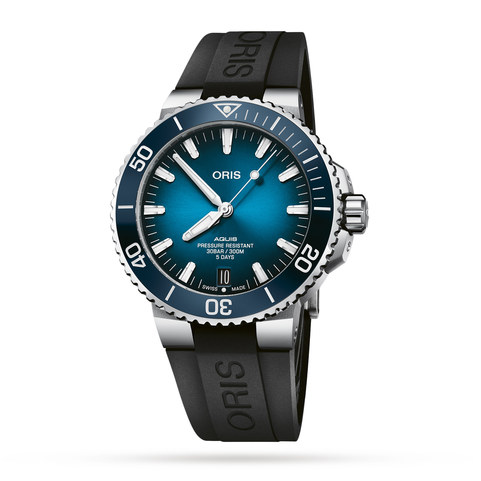MiroTime Swiss Oris Aquis Date Calibre 400 43.5mm Mens Watch 01 400 7763 4135-07 4 24 74EB