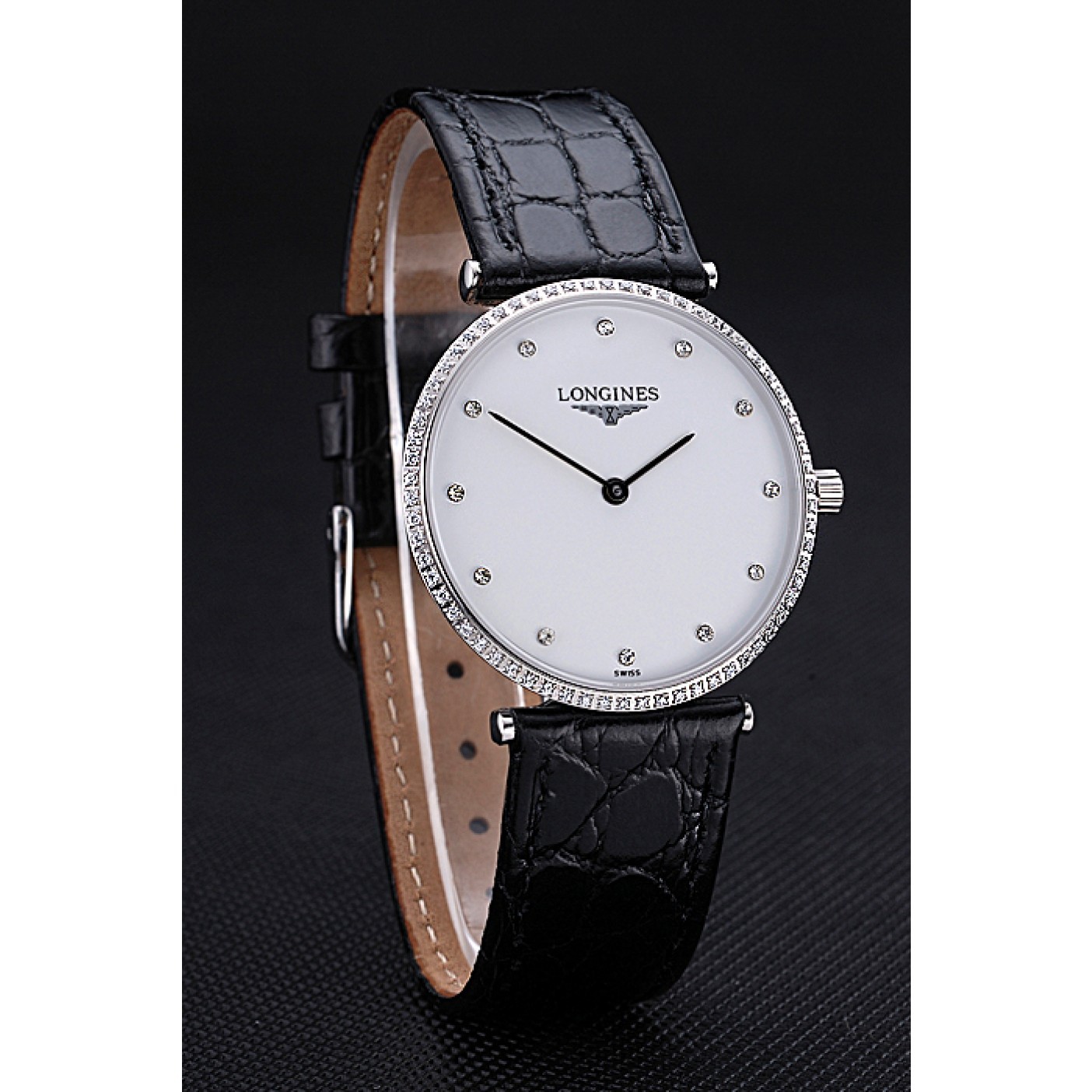 MiroTime Longines La Grande Classique White Dial Diamond Markers Homme 622135