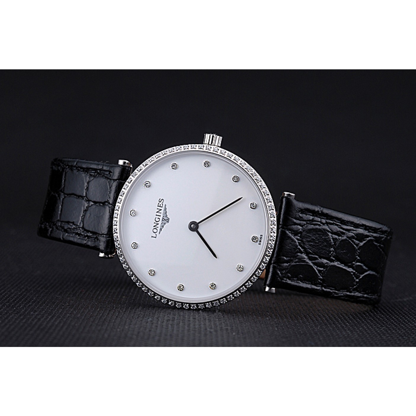MiroTime Longines La Grande Classique White Dial Diamond Markers Homme 622135