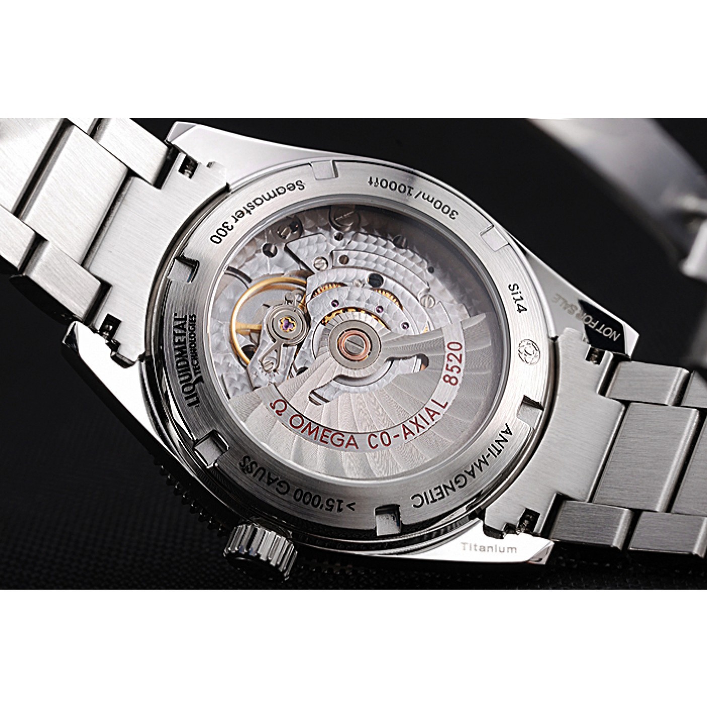 MiroTime Swiss Omega Seamaster Black Dial Stainless Steel Case And Bracelet 622843