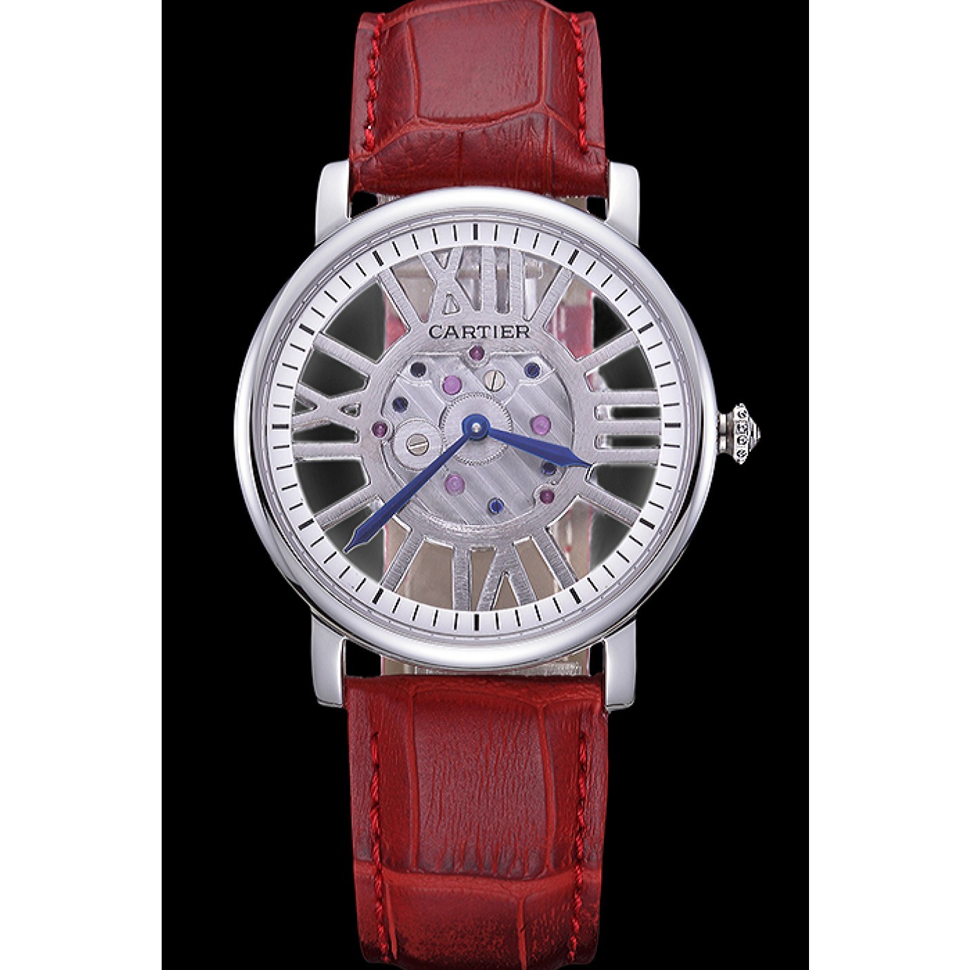 MiroTime Cartier Rotonde Skeleton Flying Tourbillon Red 621967