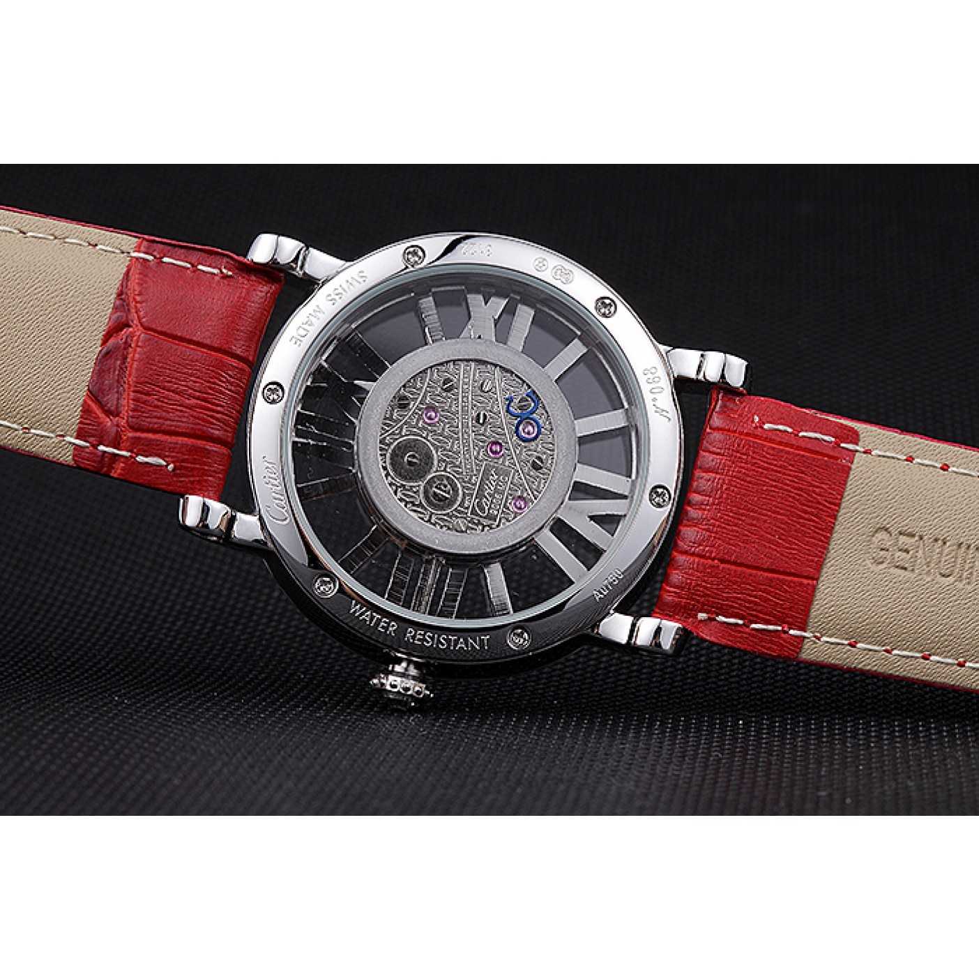 MiroTime Cartier Rotonde Skeleton Flying Tourbillon Red 621967