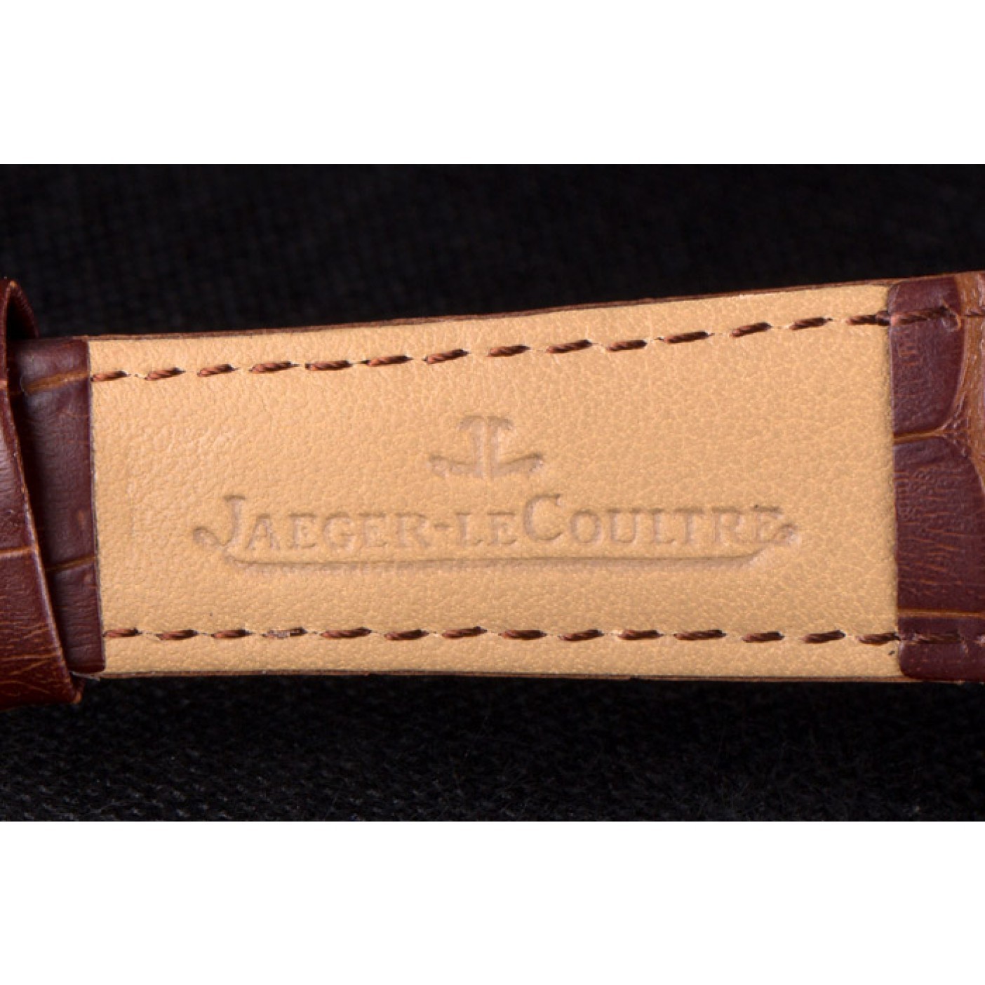 MiroTime Jaeger Lecoultre Master Chronograph Silver Bezel Brown Leather Band 621612