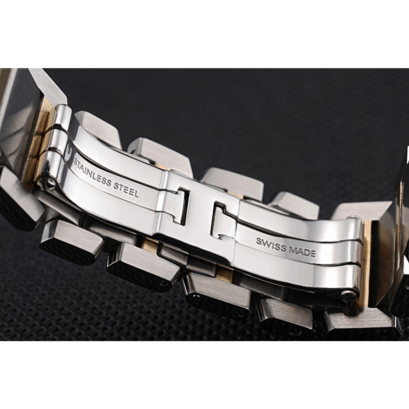 MiroTime Swiss Cartier Tank Francaise Steel Case White Dial Roman Numerals Two Tone Bracelet 622648