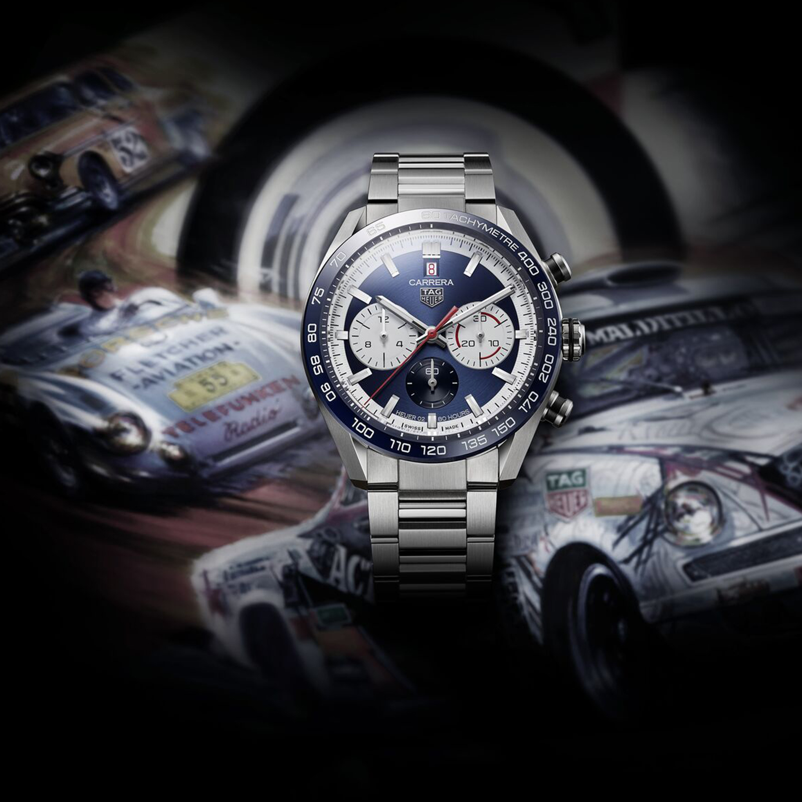 MiroTime Swiss TAG Heuer 160th Anniversary Limited Edition Carrera 44mm Mens Watch CBN2A1E.BA0643