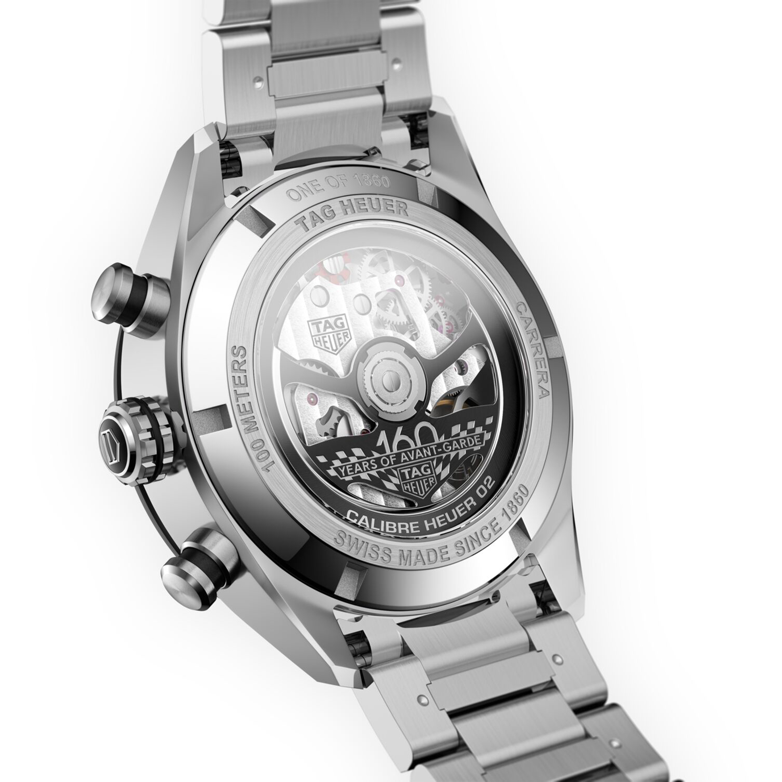 MiroTime Swiss TAG Heuer 160th Anniversary Limited Edition Carrera 44mm Mens Watch CBN2A1D.BA0643