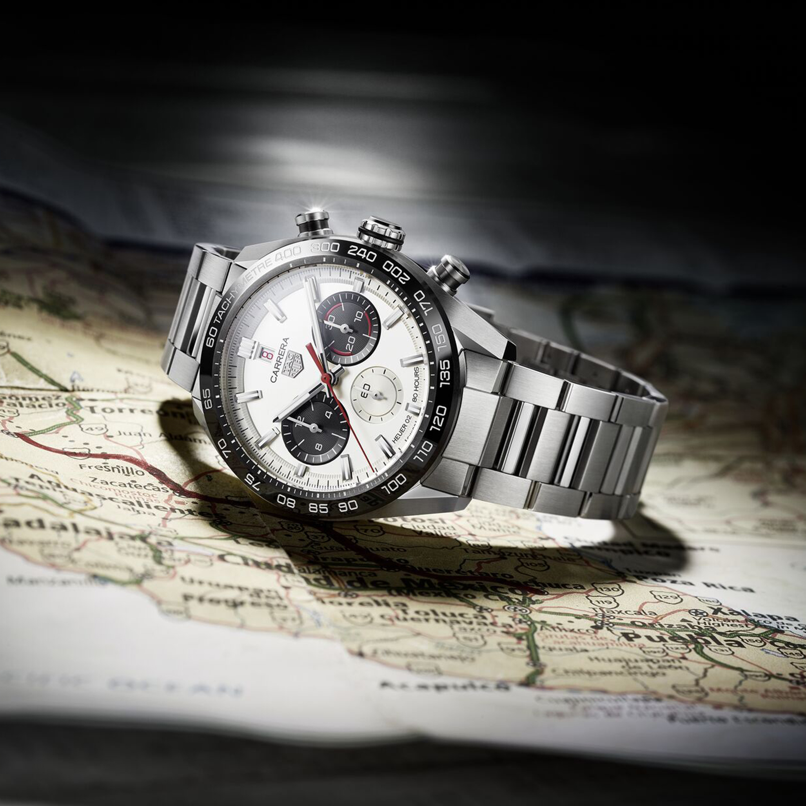 MiroTime Swiss TAG Heuer 160th Anniversary Limited Edition Carrera 44mm Mens Watch CBN2A1D.BA0643