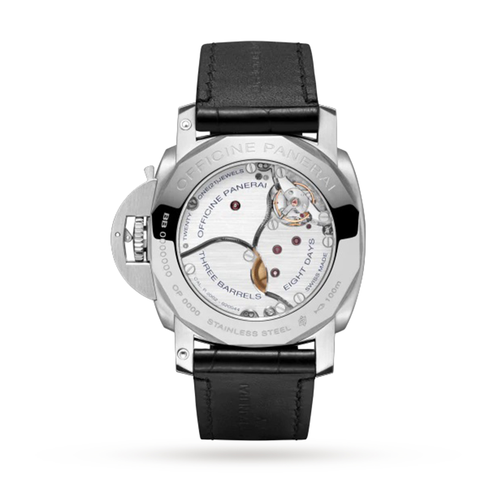 MiroTime Swiss Panerai Luminor 8 Days GMT 44mm Mens Watch PAM00233