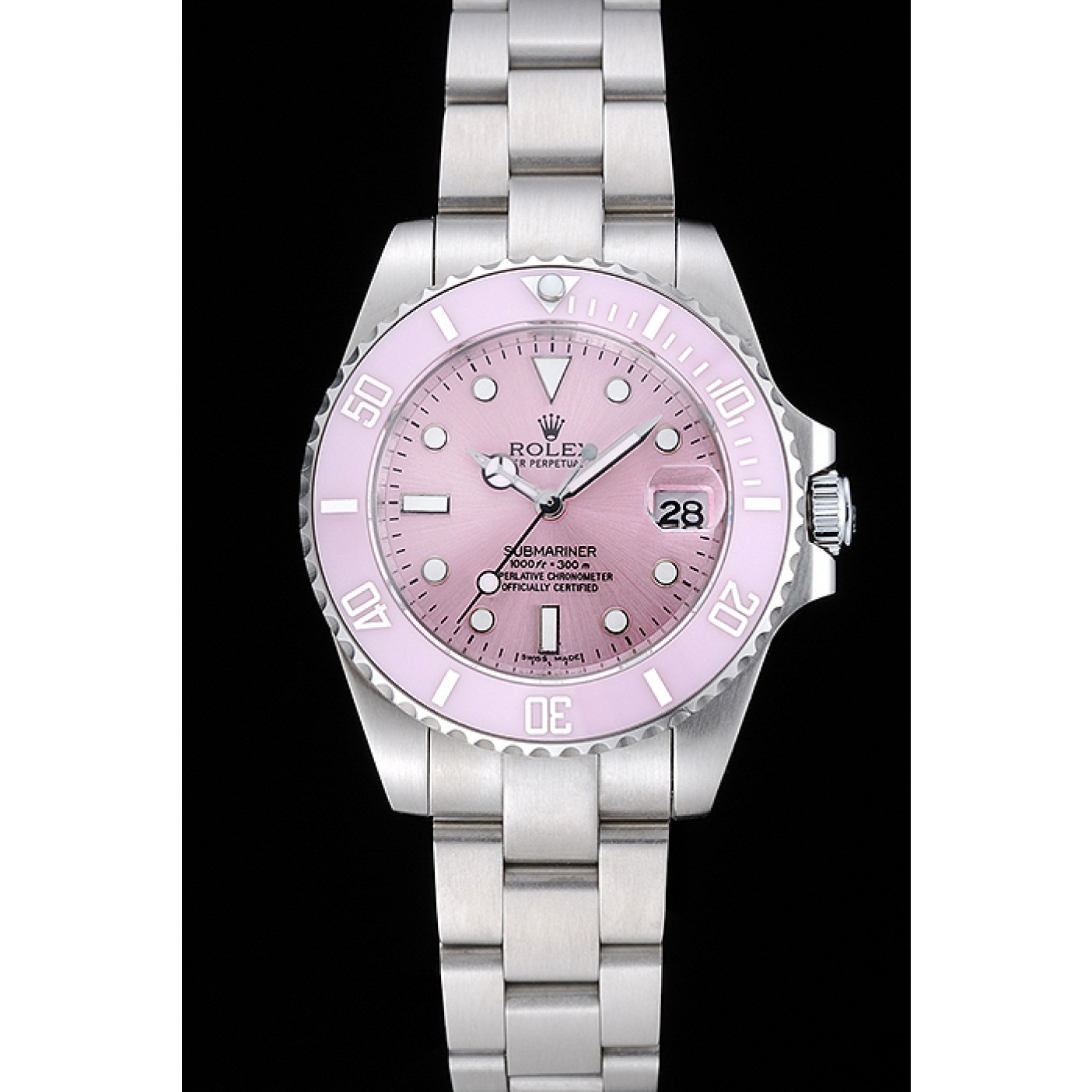 MiroTime Rolex Submariner Lilas Dial Stainless Steel Bracelet 1454155