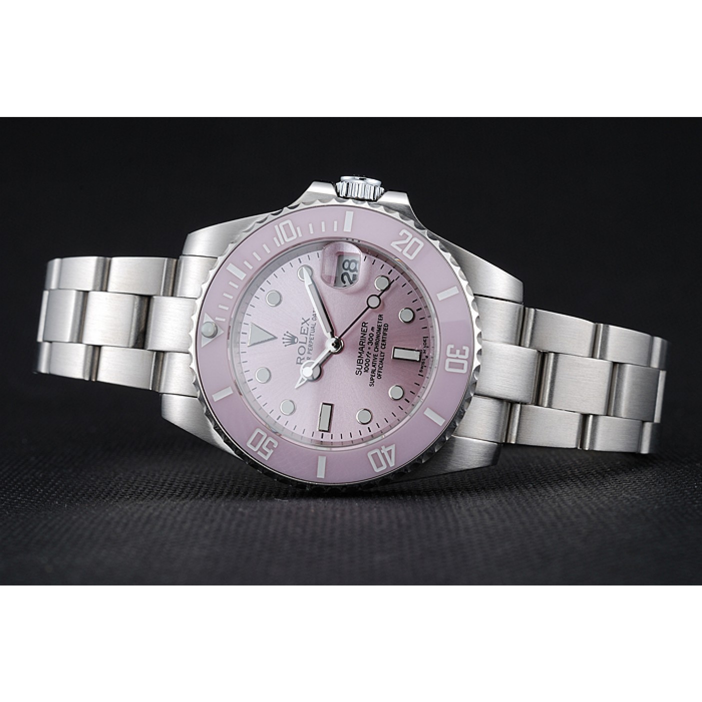 MiroTime Rolex Submariner Lilas Dial Stainless Steel Bracelet 1454155