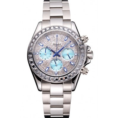 MiroTime Rolex Daytona Diamond Dial And Bezel Stainless Steel Case And Bracelet