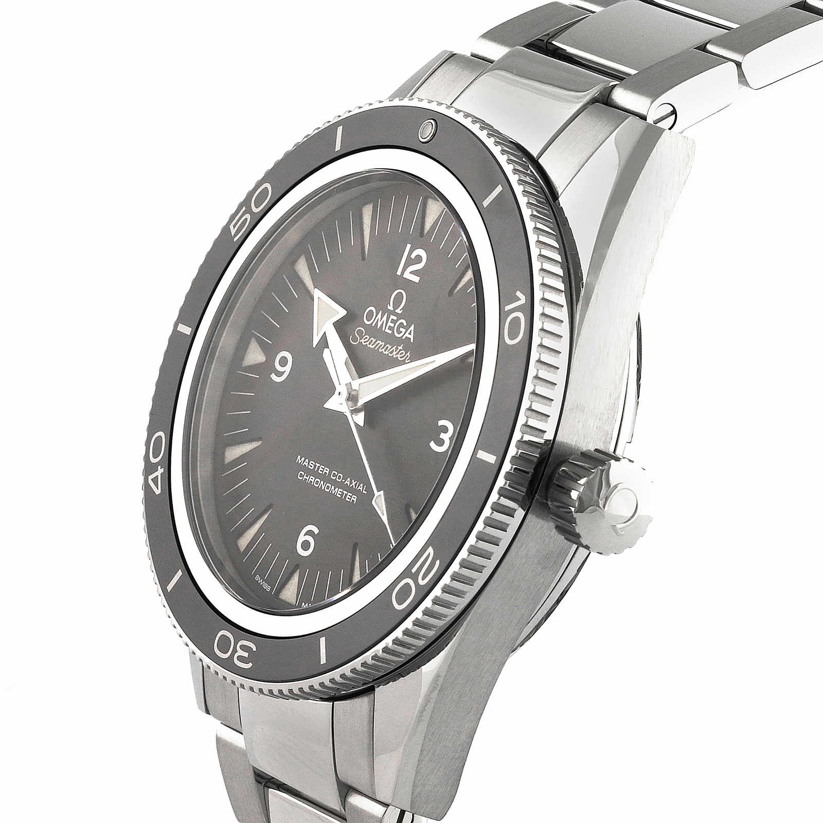 MiroTime Swiss Omega Seamaster 300m Co-Axial 41mm Mens Watch O23330412101001