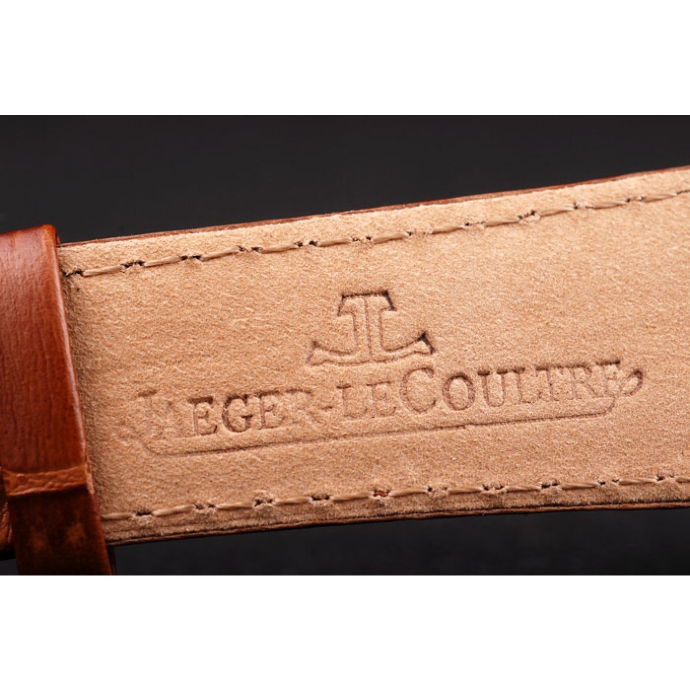 MiroTime Jaeger Le Coultre Master Control Tourbillon White Dial Brown Leather Strap